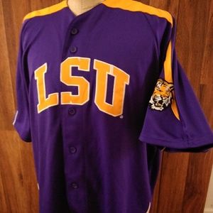 Magestic LSU Tigers Baseball Jersey L